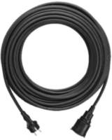 Netzanschlussleitung 25m 3x1,5qmm 16A rt IP44 Schutzkontaktkupplung (Typ F) Gummi