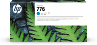 HP 776 1-liter Cyan Ink Cartridge