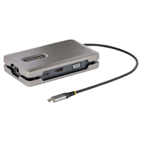StarTech.com USB-C Dual Monitor Multiport Adapter up to 4K 60Hz USB-C DP Alt Mode Video Output & HDMI 2.0, or 1080p VGA, 100W PD Pass-Through, USB Type C Mini Dock, USB-C Dockin...