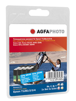 AgfaPhoto APET128SETD inktcartridge Zwart, Cyaan, Magenta, Geel 4 stuk(s)