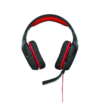 Logitech G G230 Stereo Gaming Headset Zestaw słuchawkowy Przewodowa Opaska na głowę Czarny, Czerwony