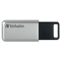 Verbatim Secure Pro USB flash meghajtó 64 GB USB A típus 3.2 Gen 1 (3.1 Gen 1) Fekete, Szürke