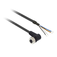 Schneider Electric XZCP1241L2 kabel-connector M12 Zwart
