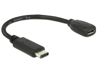 DeLOCK 65578 USB kábel 0,15 M USB 2.0 USB C Micro-USB B Fekete