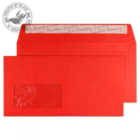 Blake Wallet Peel and Seal Window Pillar Box Red DL+ 120gsm (Pack 500)