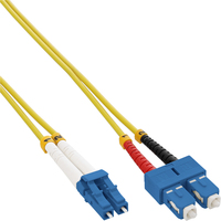 InLine Fiber optical duplex cable LC/SC 9/125µm, OS2, 25m