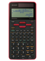 Sharp SH-ELW531TG calculatrice Poche Calculatrice à écran Noir, Rouge