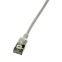 LogiLink CQ9062S networking cable Grey 3 m Cat6a S/UTP (STP)
