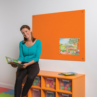Metroplan Frameless ColourPlus insert notice board Indoor