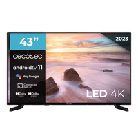 Cecotec 02592 Televisor 109,2 cm (43") 4K Ultra HD Smart TV Negro