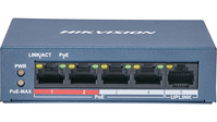 Hikvision DS-3E0105P-E/M(B) hálózati kapcsoló L2 Fast Ethernet (10/100) Ethernet-áramellátás (PoE) támogatása Szürke