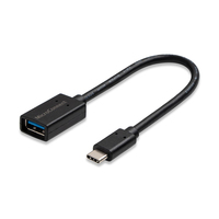 Microconnect USB3.1CAF02 USB-kabel USB 3.2 Gen 1 (3.1 Gen 1) 0,2 m USB C USB A Zwart