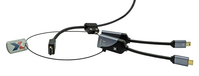 ProXtend PX-AR21 cavo e adattatore video HDMI tipo A (Standard) Mini DisplayPort + USB Type-C Nero, Grigio