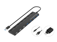 Conceptronic HUBBIES 7-Port USB 3.0/2.0 HUB with Power Adapter