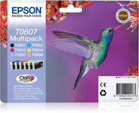 Epson Hummingbird Multipack T0807 6 colores (etiqueta RF)