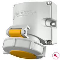 MENNEKES 9300 socket-outlet White, Yellow