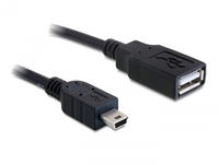 DeLOCK 82905 USB Kabel 0,5 m USB 2.0 USB A Mini-USB B Schwarz