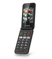 Emporia SIMPLICITYglam 7,11 cm (2.8") 102 g Noir, Blanc Téléphone pour seniors