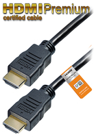 Transmedia C 215-2 HDMI kabel 2 m HDMI Type A (Standaard) Zwart, Goud