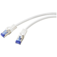 Renkforce RF-5771522 Netzwerkkabel Weiß 1 m Cat6a S/FTP (S-STP)