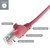 connektgear 1m RJ45 CAT5e UTP Stranded Flush Moulded Network Cable - 24AWG - Pink