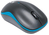 Manhattan Success Wireless Mouse, Black/Blue, 1000dpi, 2.4Ghz (up to 10m), USB, Optical, Three Button with Scroll Wheel, USB micro receiver, AA battery (included), Low friction ...