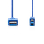 Nedis CCGP61100BU20 USB-kabel 2 m USB 3.2 Gen 1 (3.1 Gen 1) USB A USB B Blauw