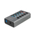 LogiLink UA0386 huby i koncentratory USB 3.2 Gen 1 (3.1 Gen 1) Type-B 5000 Mbit/s Szary