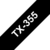 Brother TX-355 cinta para impresora de etiquetas Blanco sobre negro
