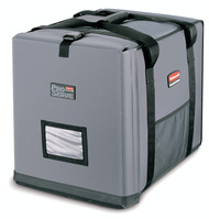 Isolierte Lebensmittel-Transportbehälter Proserve® Große isolierte Thermo-Tragetasche (Frontlader-Tasche), grau