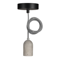 Pendant Bern E27 Concrete 1.5M 2C Black/White