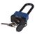ABUS Messing, Edelstahl Vorhängeschloss mit Schlüssel Blau, Bügel-Ø 8mm x 63mm