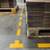 Durable Heavy Duty Adhesive Floor Marking Dash Shape - 10 Pack - Yellow