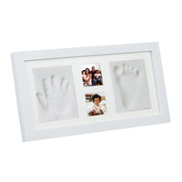 Baby Gipsabdruck Set mit Bilderrahmen in Weiß - (B)35 x (H)18 x (T)2 cm 10043193_0