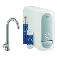 GROHE 31498DC1 Grohe Mono-Armatur BLUE HOME Starter-Kit C-Auslauf su-st