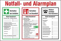 Artikeldetailsicht SAFETYMARKING SAFETYMARKING Notfall- und Alarmplan Kunststoff (PVC)