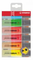 Stabilo BOSS Highlighter Pen Chisel Tip 2-5mm Line Assorted Colours (Pack 6)