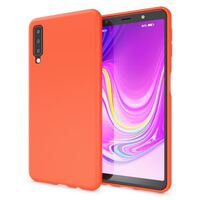 NALIA Phone Cover compatible with Samsung Galaxy A7 2018, Ultra-Thin TPU Case Neon Silicone Back Protector Rubber Soft Back Skin, Protective Shockproof Slim Gel Smartphone Bumpe...