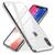 NALIA Tempered Glass Case compatible with iPhone X Xs, Protective Clear 9H Hard Cover with Silicone Bumper, Shockproof & Scratch-Resistent Mobile Phone Back Protector Coverage S...