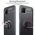 NALIA Ring Handy Hülle für Huawei P40 lite, Silikon Cover Case 360 Grad Halter Schwarz