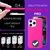 NALIA Soft Neon Cover compatible with iPhone 15 Pro Case, Intense Colorful Non-Slip Velvet Smooth Coverage, Matt Luminous Shockproof Silicone Bumper, Slim Rubber Mobile Phone Pr...