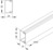 Elektroinstallationskanal, (L x B x H) 2000 x 40 x 24 mm, PVC, weiß, HKL2540.6