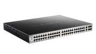 48 x 10/100/1000BASE-T PoE ports (370W budget) Layer 3 Stackable Managed Gigabit Switch with 2 x 10GBASE-T ports and 4 x SFP+ ports Netwerk Switches