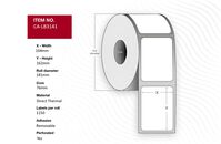 Label 104 x 162mm, Core 76mm, , Direct thermal, Perforation, ,