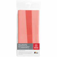 Krepppapier Doublette 90g/qm 125x25cm rosa-hellerdbeer