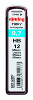 hi-polymer Mine Feinmine, 0,7 mm, HB, schwarz, 12 Stück, Dose