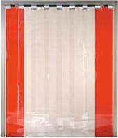 Streifenvorhang Typ3/100 transparent Lamelle B300xS3 mm H bis 3000 mm Bef.-Art V