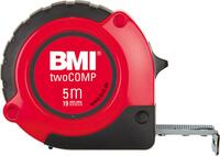 Taschenbandmaß twoCOMP 5mx19mm weiß BMI