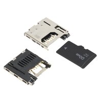 3M™ 2908-05, Card Verbinder microSD™, Push-Push, 8-pol, 2900 Serie, 0,38 µm Au