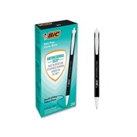 Bic Clic Stic Antimicrobial Ballpoint Pen Black (Pack of 20) 500461